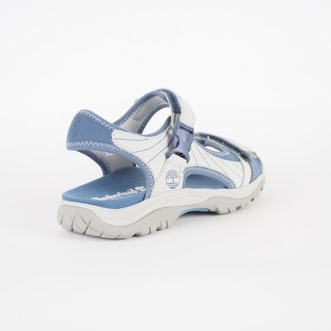 Womens Timberland EK Jordan Pond 3722A Grey / Blue Leather 2 Strap Sandals