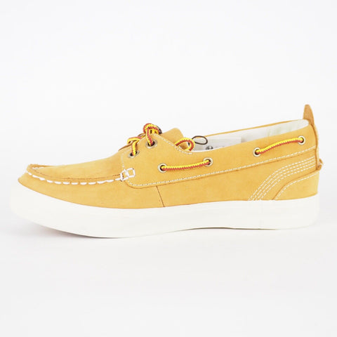 Womens Timberland Brattleboro A15TR Wheat Leather Low Trainers Casual Boat Shoes