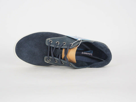 Womens Timberland Casco Bay Oxford 3958R Dark Blue Leather Casual Low Trainers - London Top Style