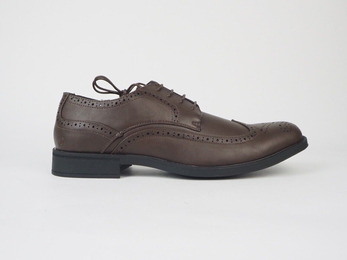 Mens Farah Sherbourne FAC0008 Brown Lace Up Brogue Shoes