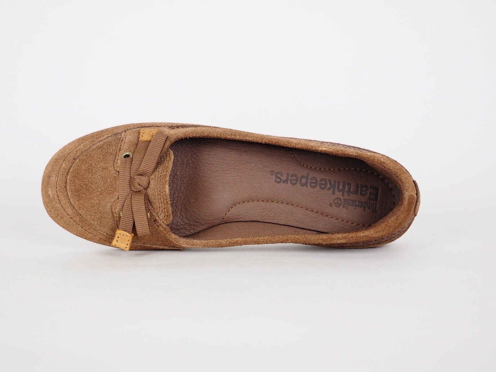 Womens Timberland Falmouth 8021R Brown Suede Slip On Ballerina Shoes UK 4.5 - London Top Style
