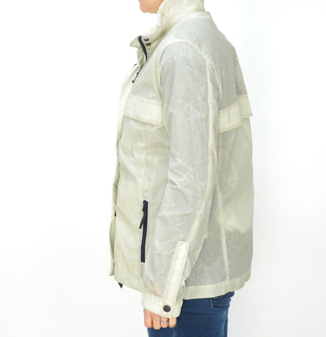 Womens Jack Wolfskin Asolo Dolomy Wax 1305781 Dusty Grey Zip Up Windproof Jacket - London Top Style
