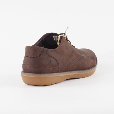Mens Timberland TRAVEL OXFORD 5953R Brown Casual Leather Lace Up Walking Shoes
