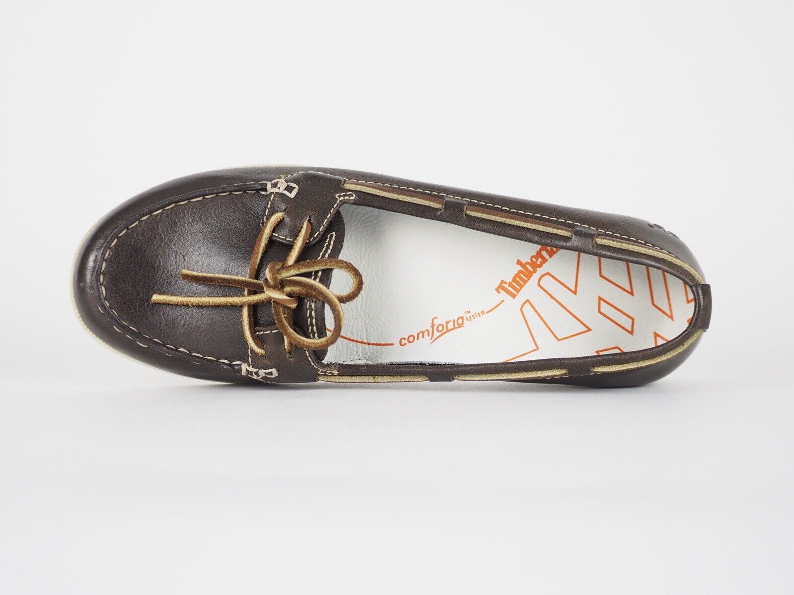 Womens Timberland Benin 62339 Dark Brown Leather Casual Moccasins Flat Shoes