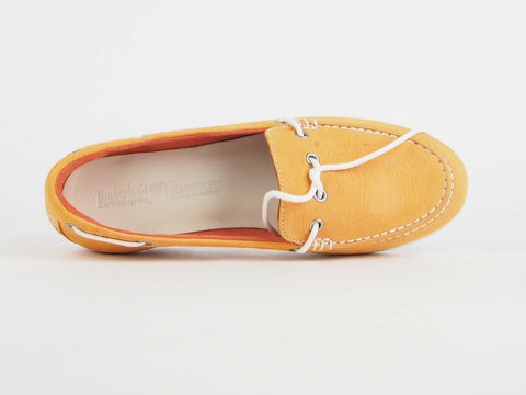 Womens Timberland Ek Harborside 1 Eye 8213B Wheat Leather Lace Up Loafers - London Top Style