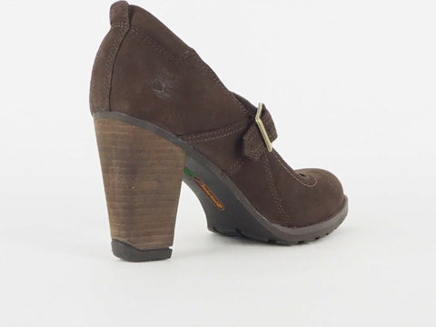 Womens Timberland Earthkeeper 8559R Leather Brown High Heels