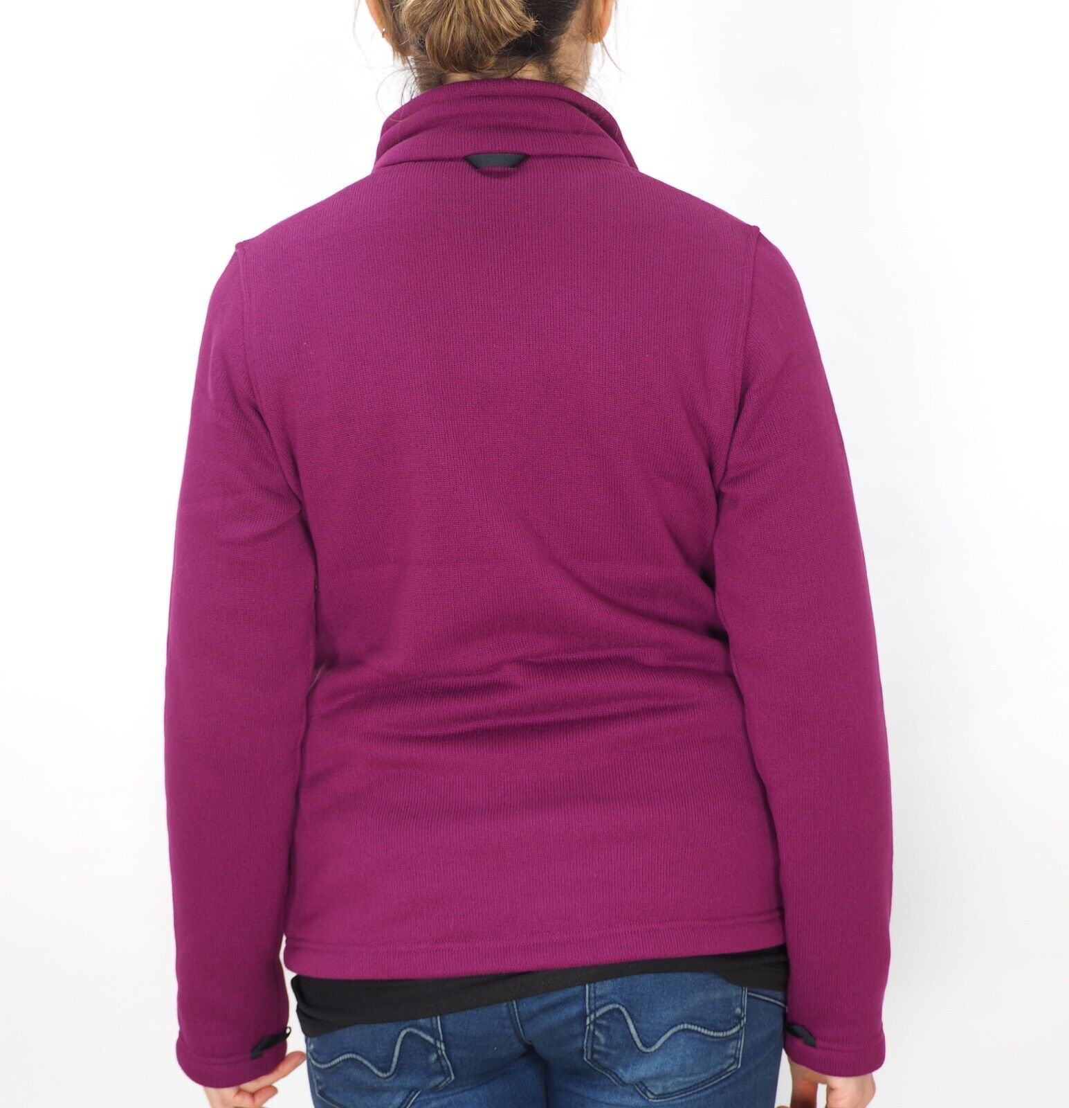 Womens Jack Wolfskin Kinga 5018701 Wild Berry Zip Up Warm Fleece Sweatshirt - London Top Style
