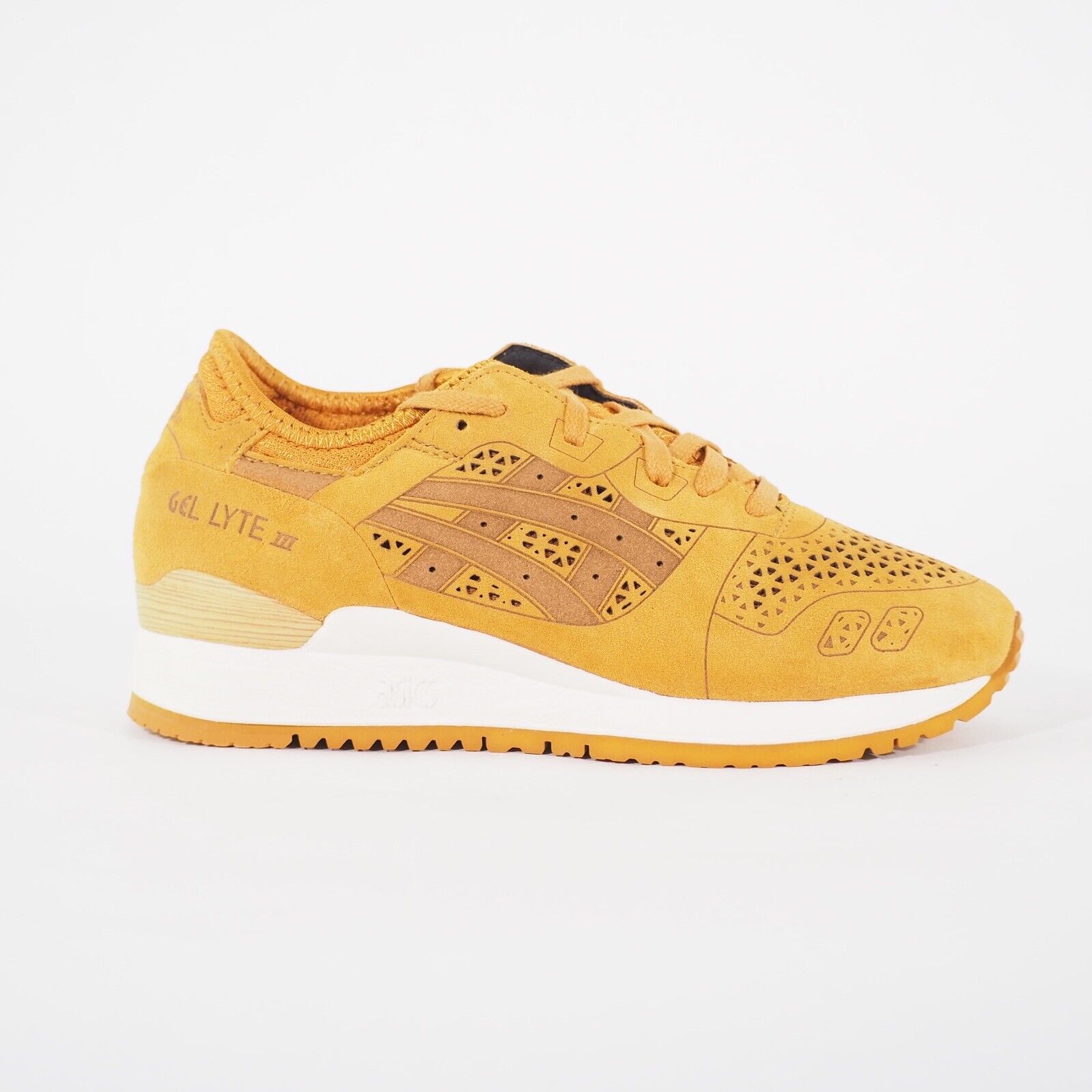 Junior Asics Gel-Lyte 3 LC H5E3L Tan Lace Up Casual Walking Sports Trainers