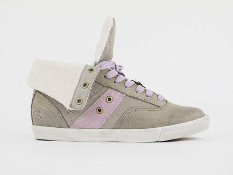 Ladies Timberland Earthkeepers Glastenbury Roll Top 8447A Grey Leather Trainers - London Top Style