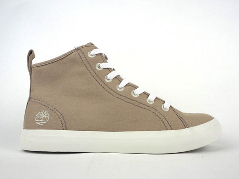 Womens Timberland Newport Bay Chukka A1YSK Taupe Canvas Lace Up Casual Trainers - London Top Style