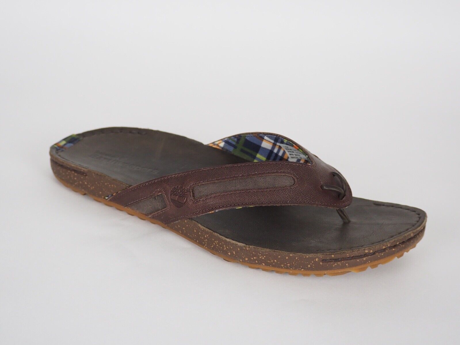 Mens Timberland Earthkeepers Rugged 5123R Brown Leather Summer Thong Flip Flops - London Top Style