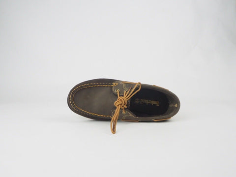 Womens Timberland Classic 2 Eye 26608 Brown Leather Ladies Casual Boat Shoes