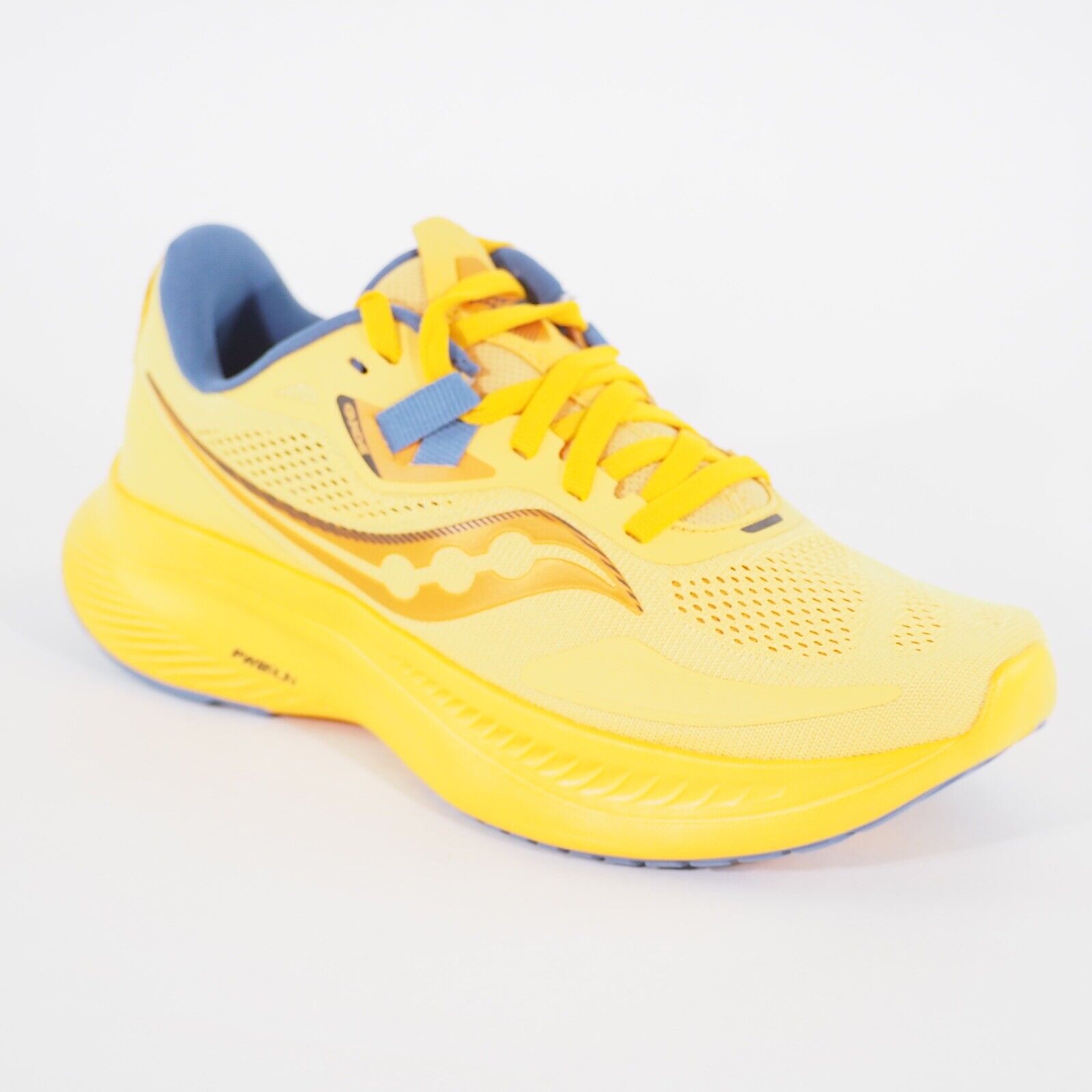 Womens Saucony Guide 15 S10684 30 Yellow Mesh Lace Up walking Running Trainers