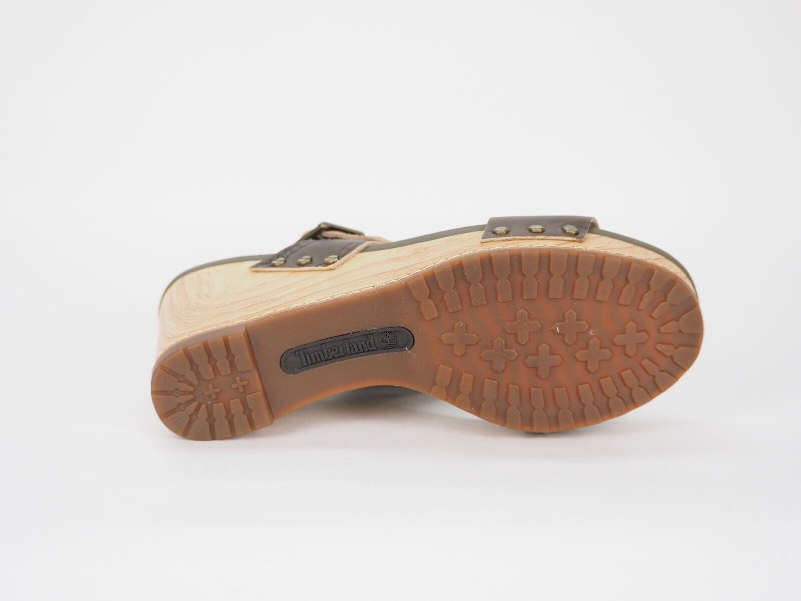 Womens Timberland Maracaibo 8136B Brown Leather Strap Platform Gladiator Sandals
