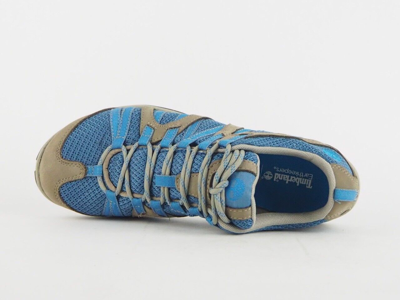 Womens Timberland Earthkeepers Corliss Low 9014A Blue / Grey Textile Trainers - London Top Style