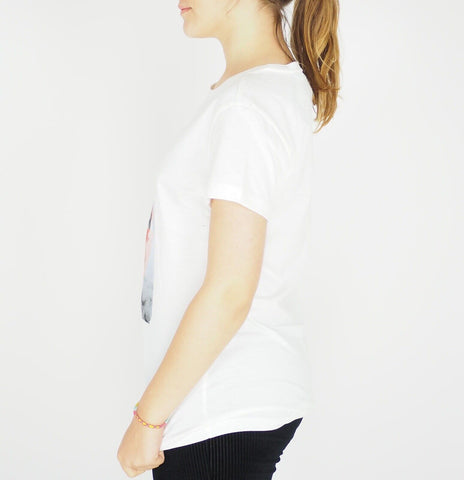 Womens Jack Wolfskin Lake Tee 1806331 Off White Short Sleeve T-Shirt