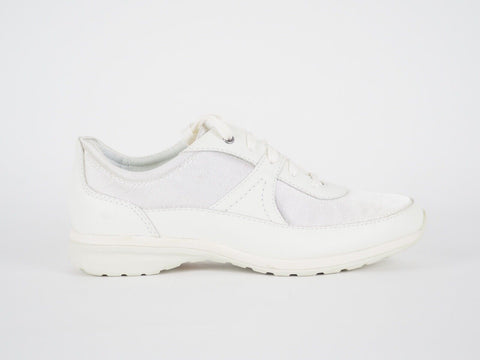 Womens Timberland Killington Park 14642 Off White Leather Fabric Laced Trainers - London Top Style
