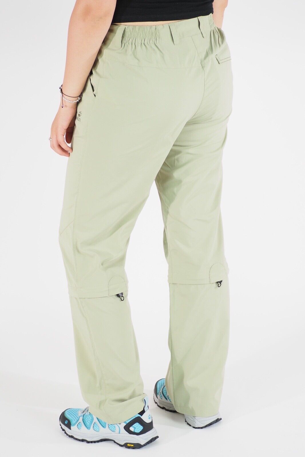 Womens Jack Wolfskin 5007741 Moss Green Windproof Comfort Fit Hiking Trousers