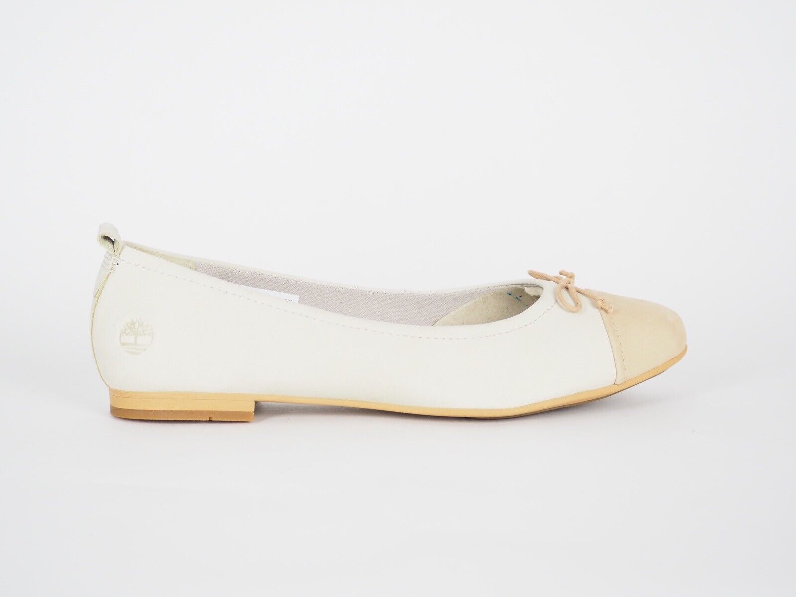 Womens Timberland Rae Lake A1WED White Leather Elegant Ballerina Flat Shoes - London Top Style