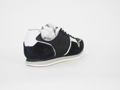 Womens Timberland Retro Runner Ox A1G6S Black White Leather Lace Up Low Trainers - London Top Style