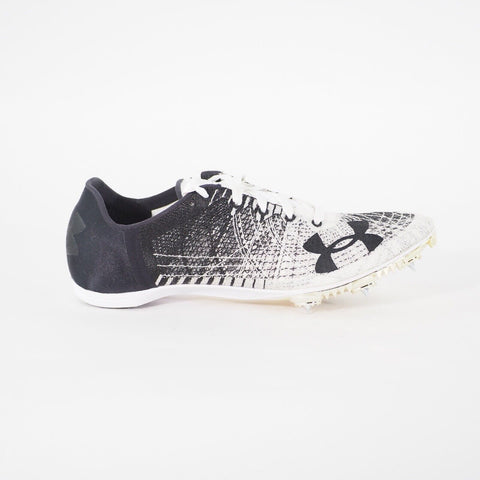 Mens Under Armour SpeedForm Miler 2 Black/White Lace Track Spikes Sports Shoes