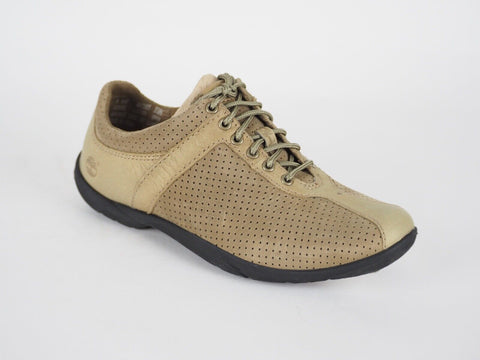Womens Timberland Kushiro 67385 Putty Leather Lace Up Oxford Trainers