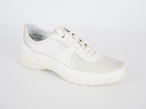 Womens Timberland Killington Park 14642 Off White Leather Fabric Laced Trainers - London Top Style