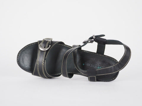 Womens Timberland Belicia 15665 Black Leather Casual Summer Strappy Sandals