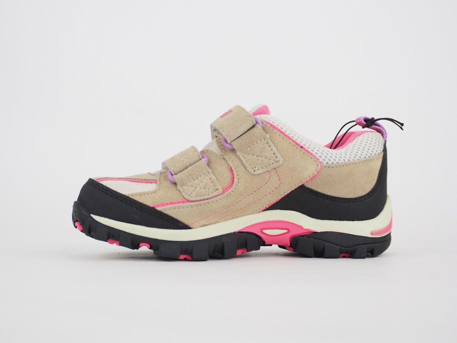 Girls Timberland GoreTex 7479R Pink / Beige Leather 2 Strap Walking Hiking Shoes - London Top Style