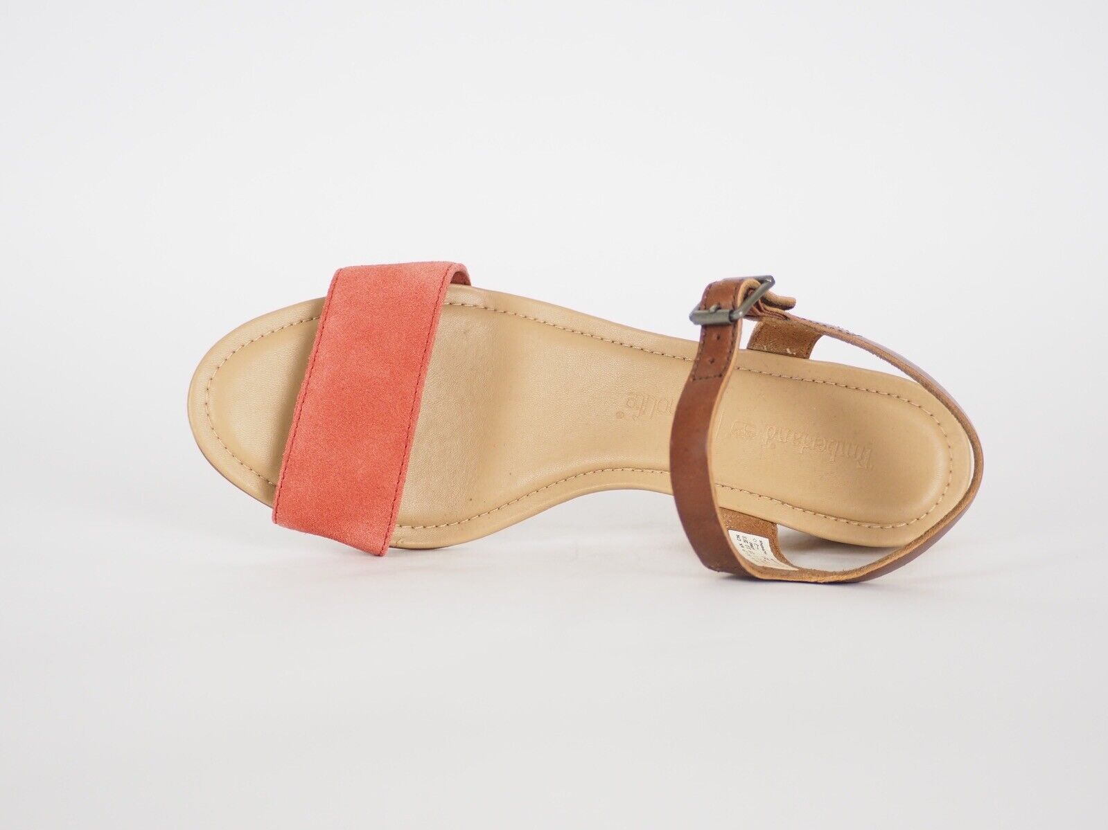 Womens Timberland Sibbern A1BA5 Coral Leather Strap Casual Wedge Summer Sandals