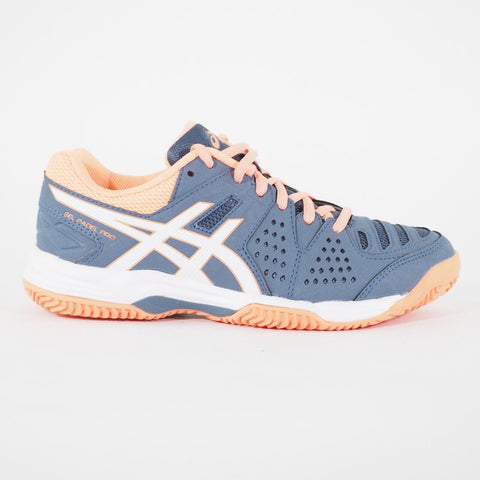 Womens Asics Gel-Padel Pro 3 SG E561Y Tennis Sports Lace Up Smoke Blue Trainers