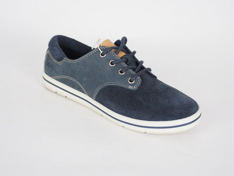 Womens Timberland Casco Bay Oxford 3958R Dark Blue Leather Casual Low Trainers - London Top Style