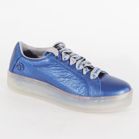 Womens Timberland Marblesea A252R Blue Leather Lace Up Casual Walking Trainers