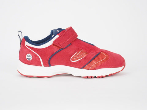 Boys Timberland Trailfinder 51772 Red Leather Casual Sports Shoes Kids Trainers - London Top Style