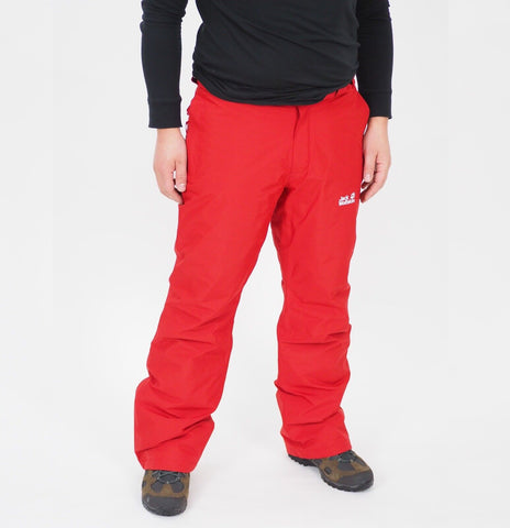 Mens Jack Wolfskin Powder Mountain 1112041 Red Lacquer Warm Hiking Trousers