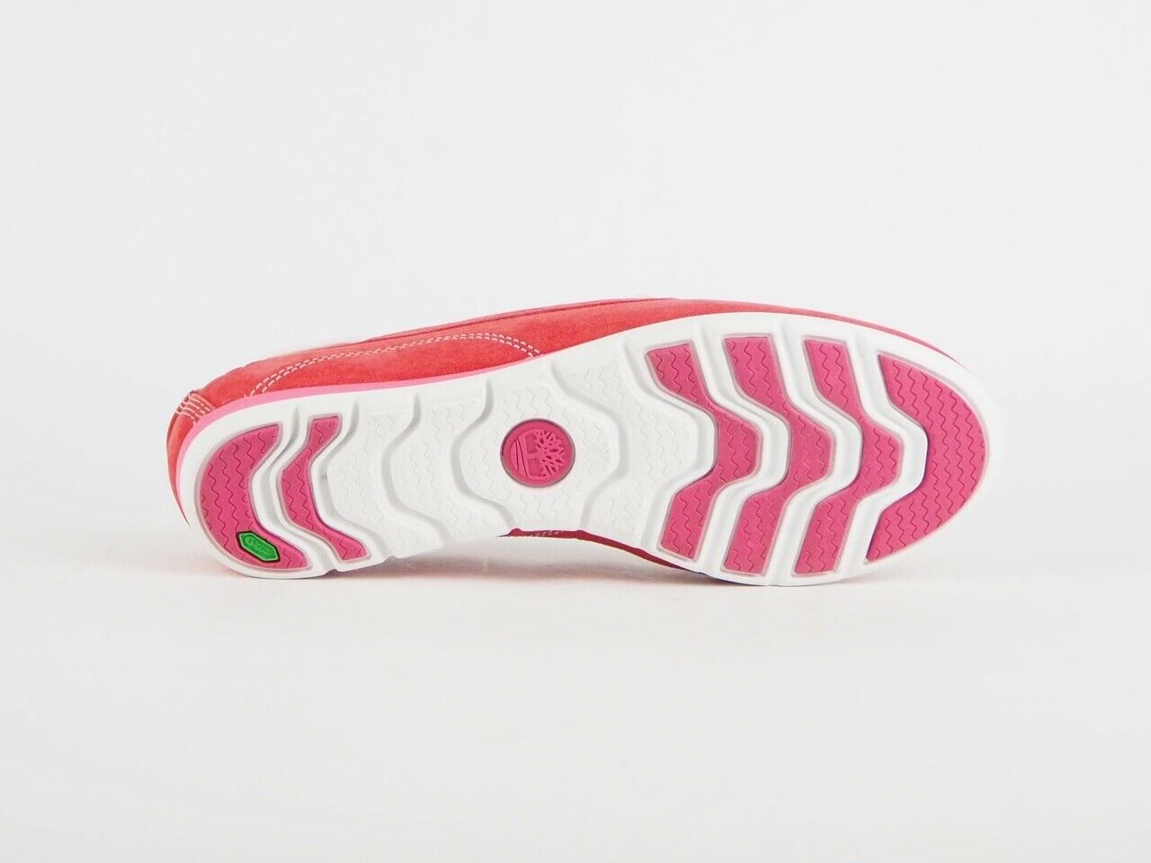 Ladies Timberland Ek Harbrside 1Eye Boat Red 8420B Leather Flat Slips On Shoes - London Top Style