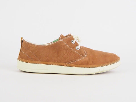 Womens Timberland EK Hookset 8637R Brown Leather Lace Up Casual Walking Shoes