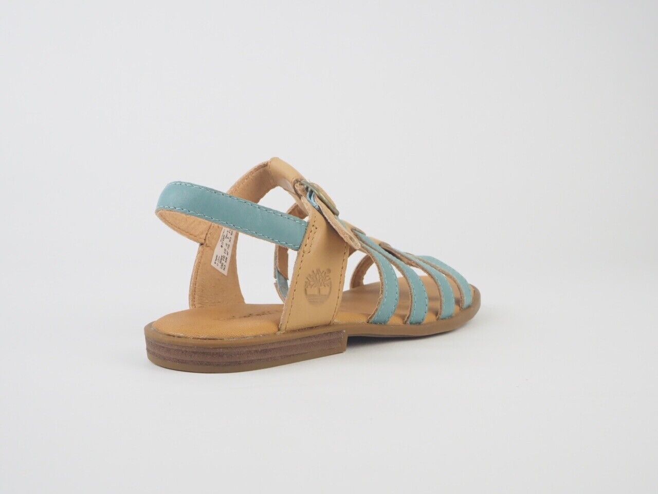 Womens Timberland Sheafe A1G65 Stone Blue Leather Fisherman Sandals