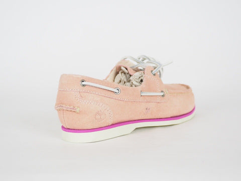 Womens Timberland Marin 8345B Light Pink Leather Flats Casual Boat Shoes UK 5