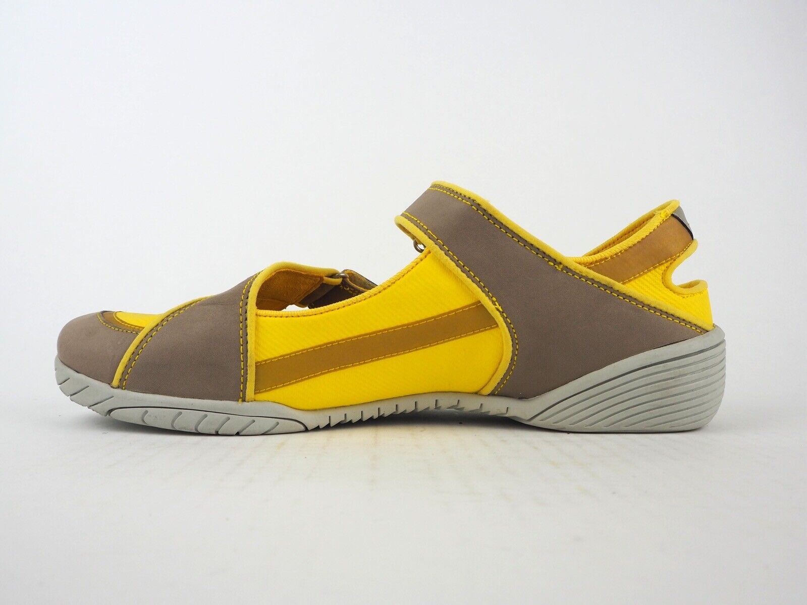 Womens Timberland Richtor Sandal 25656 Grey Yellow Leather Trekking Sandals