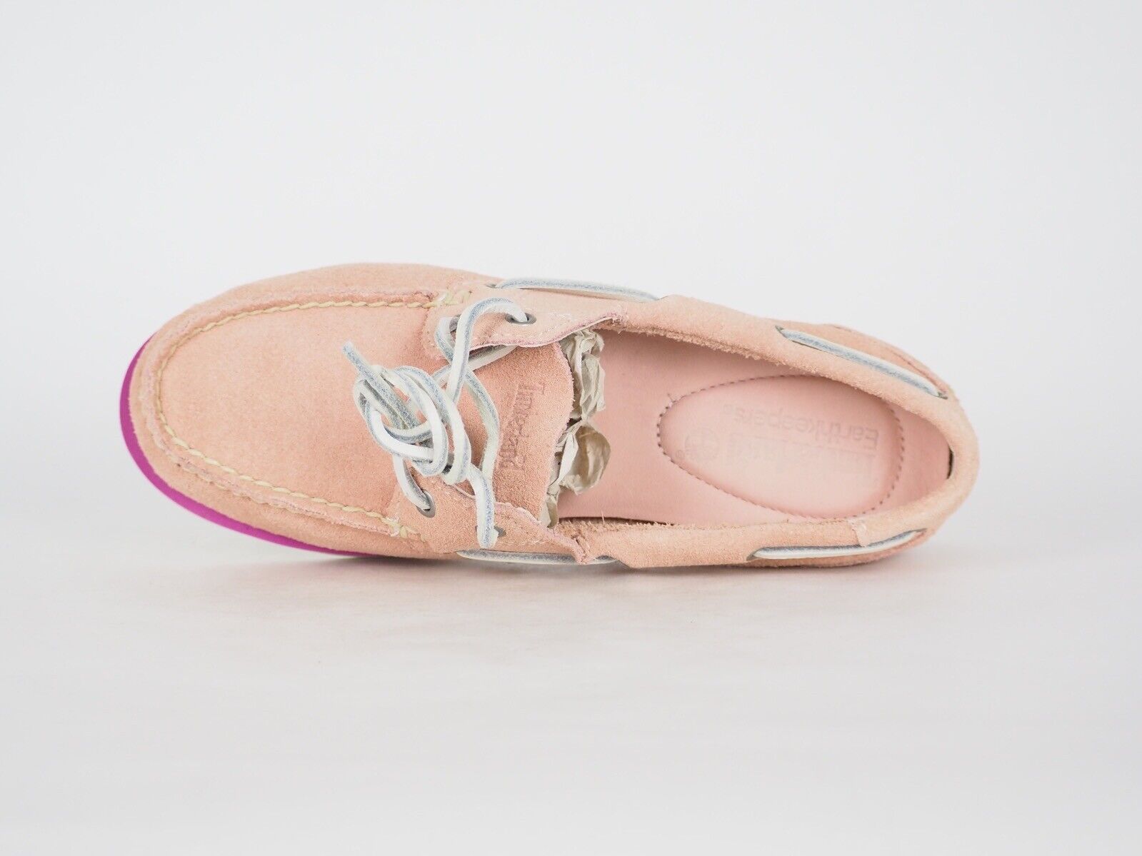 Womens Timberland Marin 8345B Light Pink Leather Flats Casual Boat Shoes UK 5