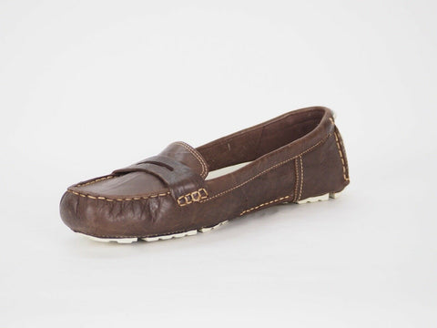 Womens Timberland Camden Falls 27693 Brown Leather Espadrilles Casual Flat Shoes - London Top Style