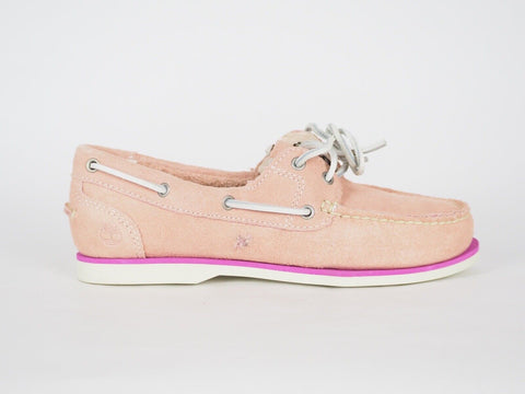 Womens Timberland Marin 8345B Light Pink Leather Flats Casual Boat Shoes UK 5
