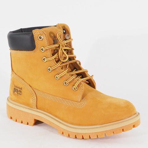 Womens Timberland 6 Inch Safety Boots A1KK6 Wheat Leather Steel Toe Safety Boots