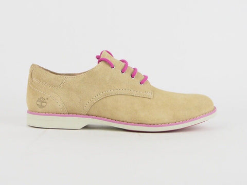 Womens Timberland Earthkeepers Millway 8817A Beige Leather Lace Up Oxford Shoes - London Top Style