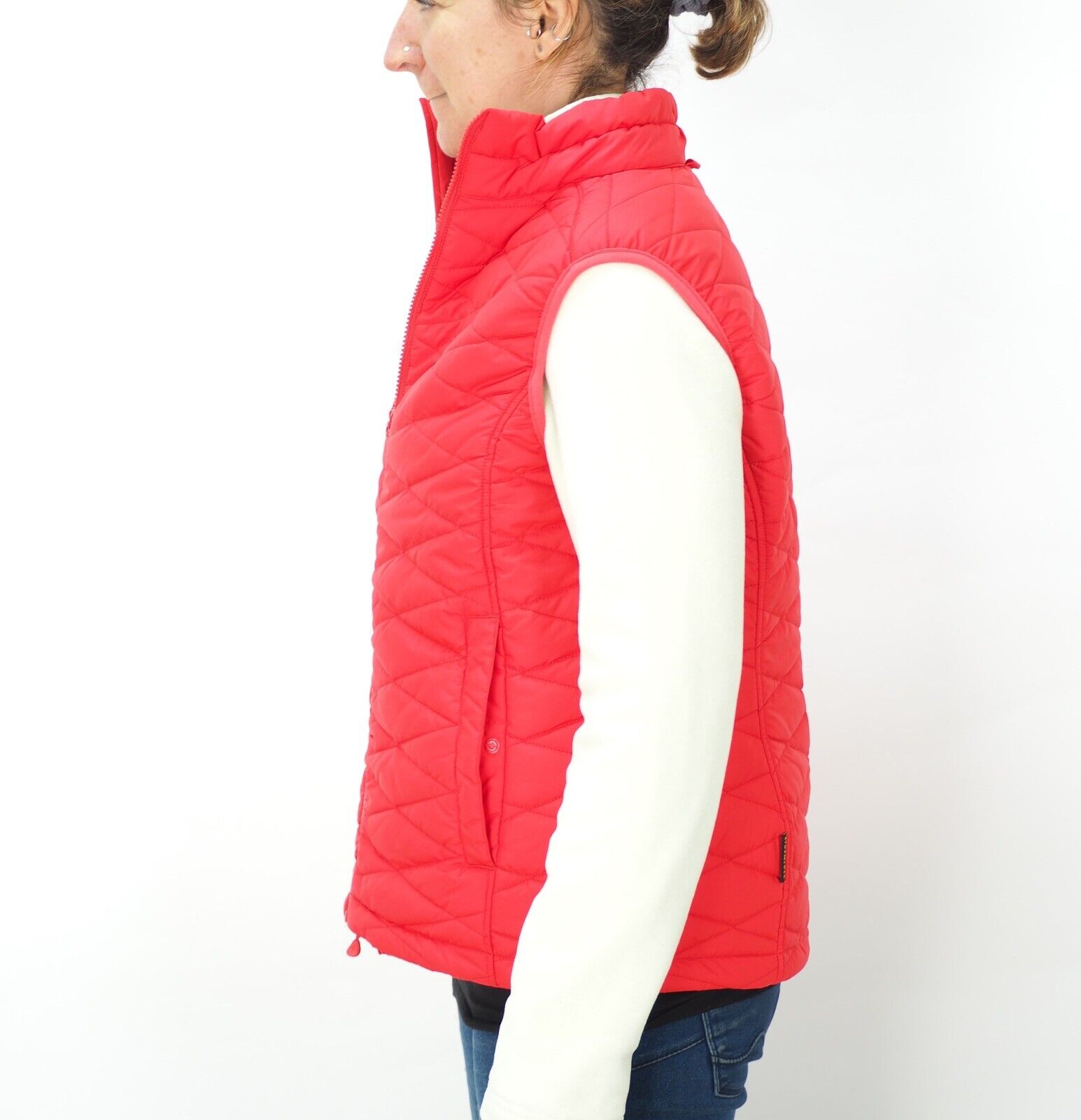 Womens Jack Wolfskin Glen Dale 1202241 Hibiscus Red 3 In 1 Flecce Vest Jacket - London Top Style