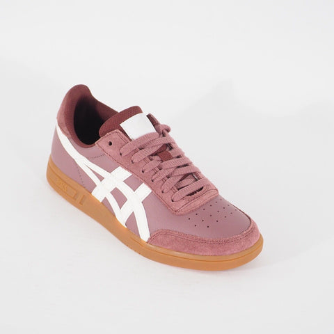 Juniors Asics Gel Vickka TRS H8A4L Rose Taupe Leather Casual Walking Trainers
