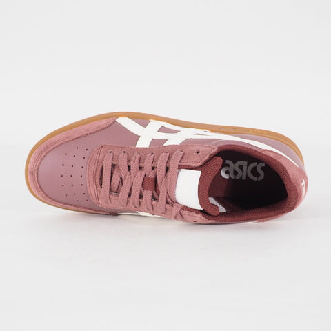 Juniors Asics Gel Vickka TRS H8A4L Rose Taupe Leather Casual Walking Trainers
