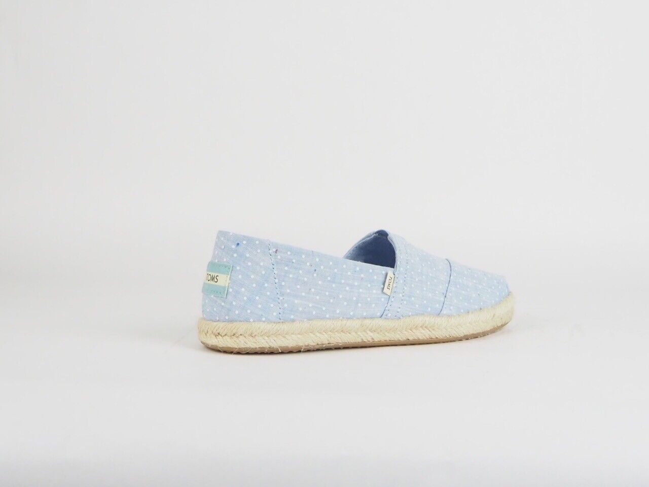 Womens Toms Classic Blue White Dot Flats Slip On Casual Summer Ladies Trainers - London Top Style