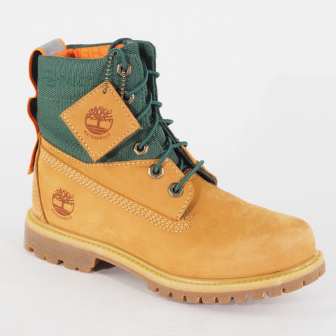 Womens Timberland 6 Inch A2AYW Wheat Leather Lace Up Waterproof Walking Boots